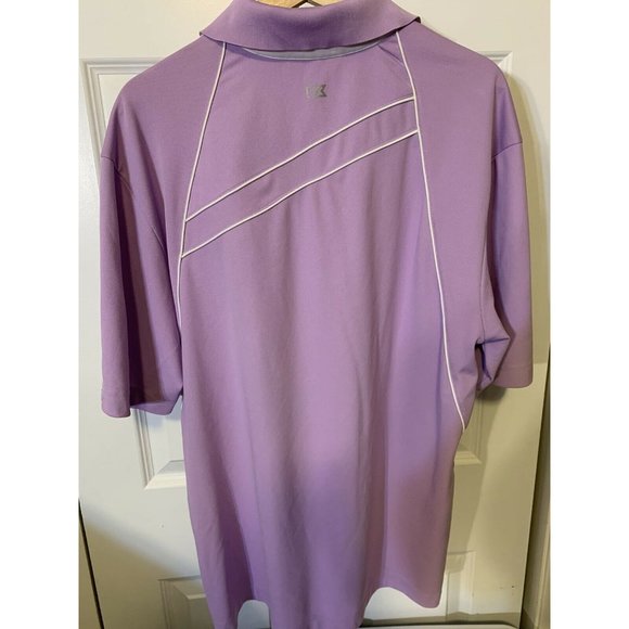 Cutter & Buck Polo Golf Dry Tech Men’s Sz XL Fair Oaks Ranch Purple Distress - Picture 10 of 10